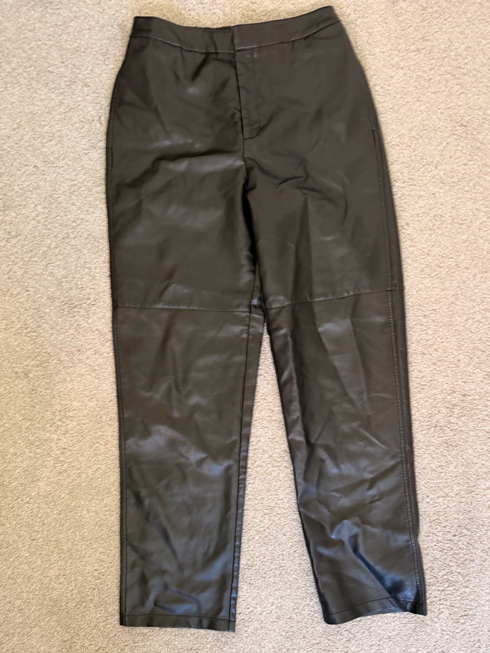 Wayf vegan leather loose fit pants